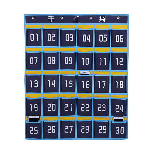 Blue Dog Mobile Phone Bag Wall-mounted Storage Bag Storage Bag