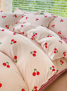 Cute Bear Bedding Set No Filler Ins Korean Style Duvet ver P