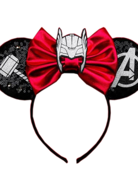 Boys and Girls Avengers Sequined Headband Hulk Thor Spider M