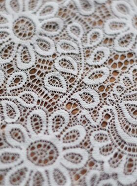 New Arrival 3Yards 22cm Black White Lace Fabric DIY Crafts S