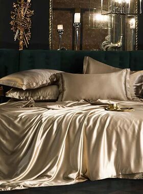 Luxury 100% Mulberry Silk Bedding Set with Duvet ver Set Dou