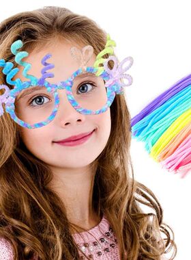 100pcs Pipe Cleaners Craft Colorful Chenille Stems Stick Cle