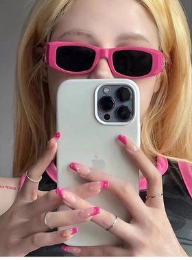 千禧风Y2K辣妹粉色墨镜女ins街拍防晒网红搞怪眼镜蹦迪太阳镜男款