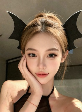 小恶魔天使翅膀发夹万圣节COS女