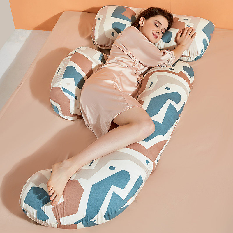 孕妇枕护腰侧睡托腹用品u型侧卧枕 羞朵护腰枕