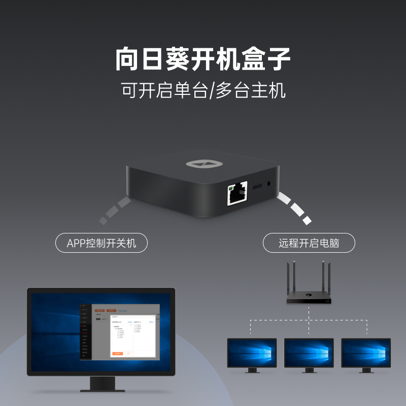 向日葵开机盒子局域网版K3远程开机控制桌面远程开机CMD操作远程监控远程WOL唤醒控制电脑远控挂机玩游戏-图3