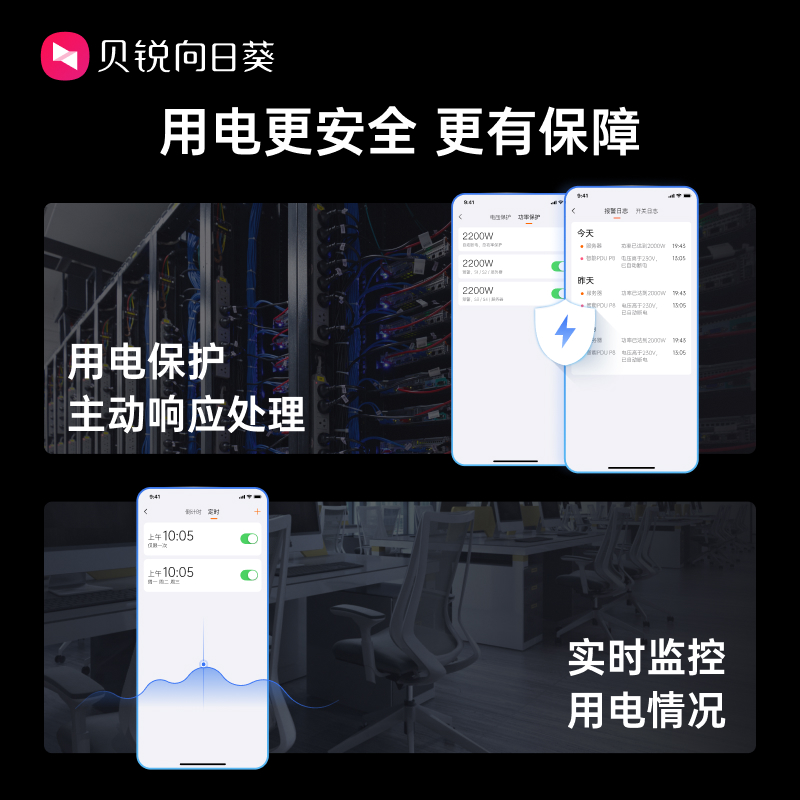 向日葵智能PDU排插插座机柜P8Pro远控开关机房8插控分控用电警告 - 图3