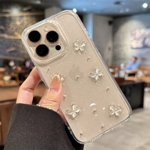 适用苹果16promax手机壳新款iphone16立体蝴蝶16pro高级感plus全包15防摔pm透明14硅胶13小众12女款11超火ins - 图0