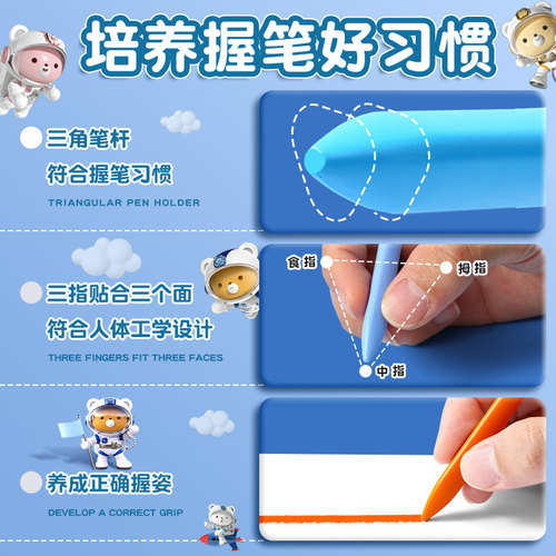 得力蜡笔不脏手儿童画笔无毒可水洗不沾手幼儿园专用塑料腊笔宝宝彩笔丝滑彩色画画笔24色36色油画棒工具套装 - 图2