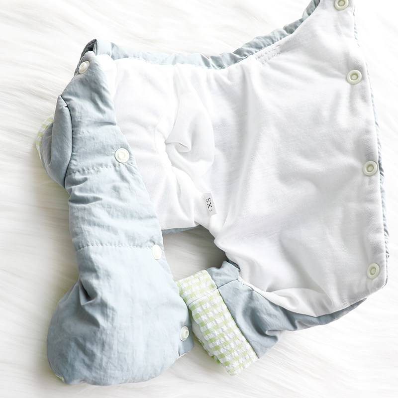 狗狗衣服秋冬装厚款背部开扣粉色牵引四脚棉衣小型犬泰迪宠物4929,淘宝优惠券,粉丝福利购,淘宝优惠卷