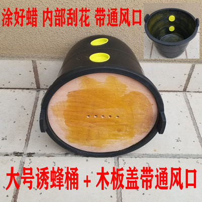 诱蜂桶黑色塑料桶收蜂笼招蜂水桶野外捕捉蜜蜂养蜂桶引蜂箱中蜂蜡 - 图1