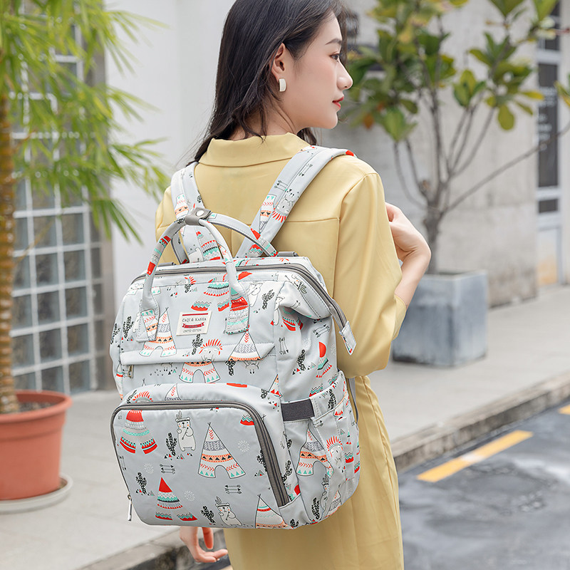 亲子妈咪包2021年新款外出双肩包 瓦恋妈咪包/袋