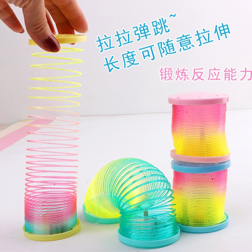 发光弹力魔力彩虹圈夜光摆地摊创意夜市玩具儿童互动幼儿园小礼品 - 图2