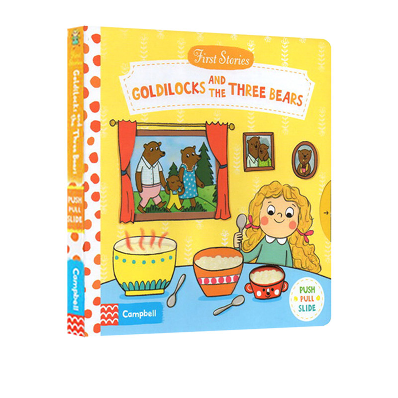 英文原版绘本 Goldilocks and the Three Bears金发姑娘和三只熊 First Stories BUSY系列童话篇操作机关书亲子互动故事-图2