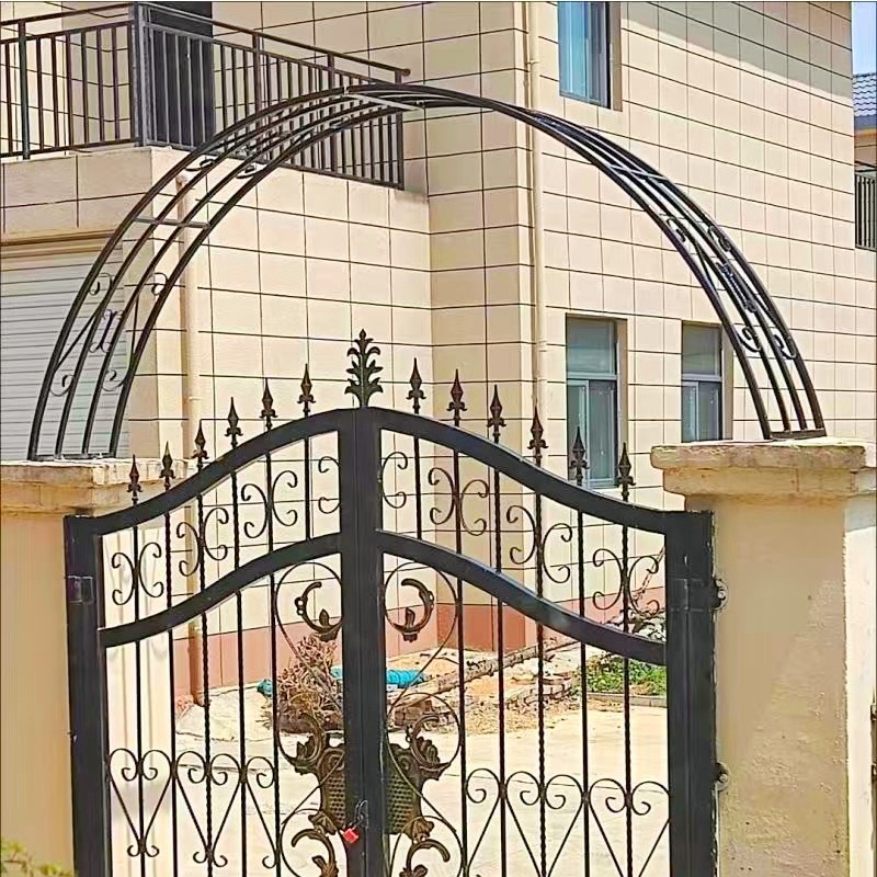 铁艺拱门花架门垛顶部别墅拱门架子铁艺庭院门柱拱形花架定做门头,淘宝优惠券,粉丝福利购,淘宝优惠卷