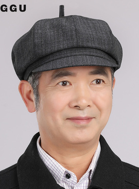 春秋八角帽薄春夏鸭舌帽布帽帽子