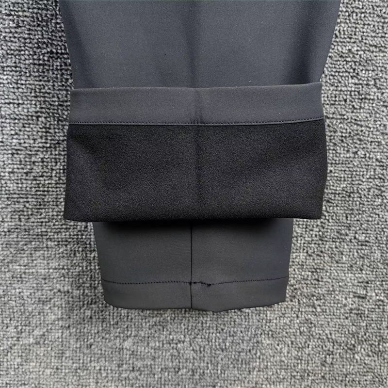 安踏大师腰型动裤男2025冬季新款防泼水加绒直筒休闲裤152547510N - 图1