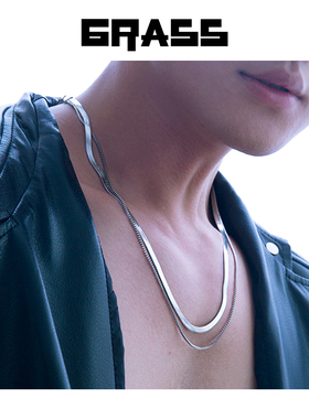 男士款项链毐创蛇骨链镀金