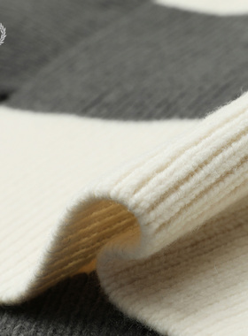 FREDPERRY条纹针织围巾