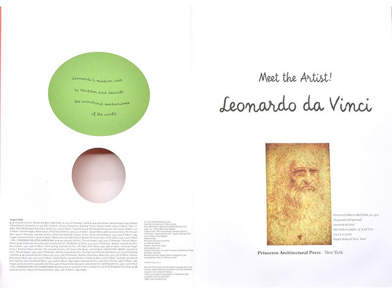 遇见艺术家：莱昂纳多达芬奇 英文原版 Leonardo Da Vinci: Meet the Artist! 文艺复兴三杰 立体书 艺术画作 中图 - 图1