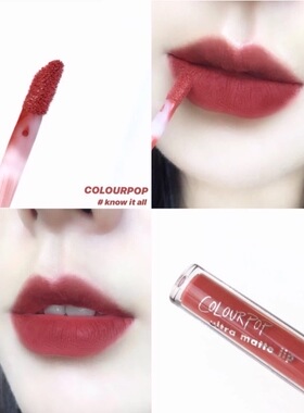 colourpop哑光唇釉colorpop卡拉泡泡starling小辣椒正红色arriba