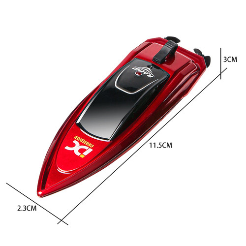 2.4g迷你小型遥控船玩具可下水快艇防水赛艇充电室内多人竞技比赛-图1