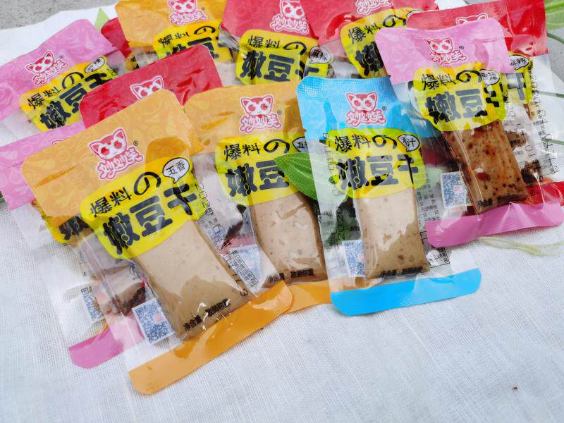 q弹手磨豆干休闲小零食麻辣豆腐干 妙妙笑豆腐干