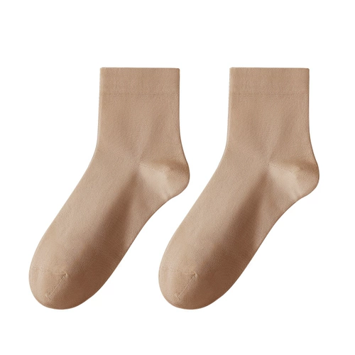 Осенние носки, дышащие цветные антибактериальные зимние тонкие белые гольфы, впитывают пот и запах, средней длины