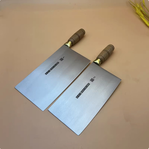 香港陈枝记木柄小片刀手工切菜刀不锈钢切片刀大片刀厨师刀斩切刀 - 图1