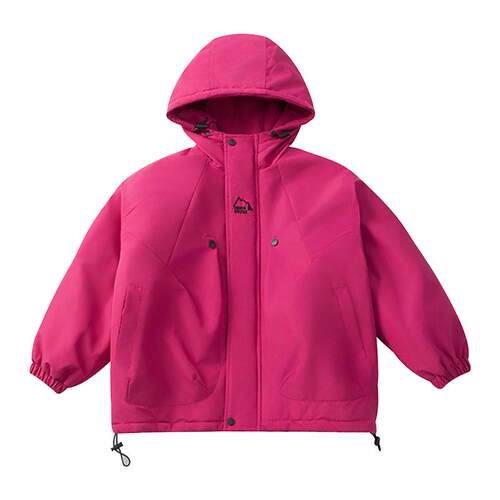 女童冲锋衣外套秋冬款2024新款洋气女孩加厚棉衣儿童冬装夹棉上衣 - 图3