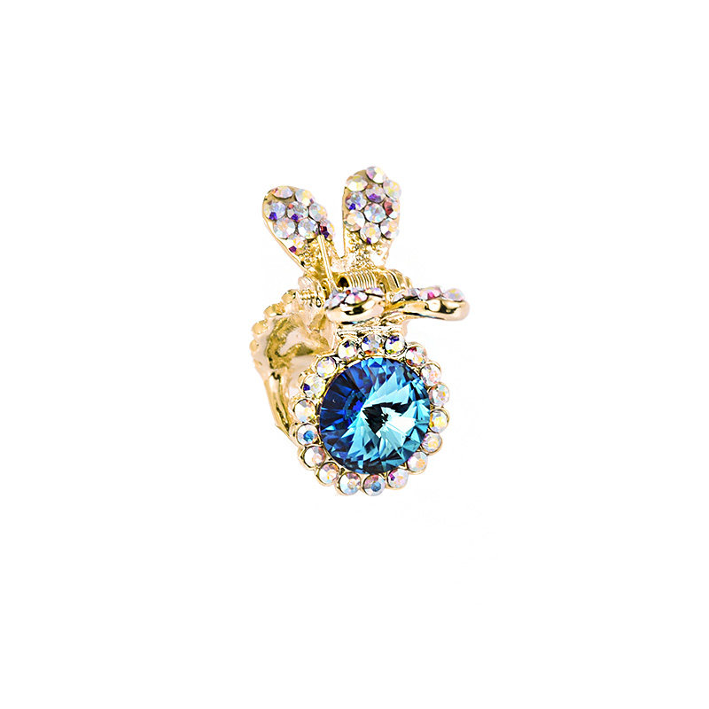 施华水晶盘发小巧精致侧边夹抓夹 兰彩妮饰品发饰