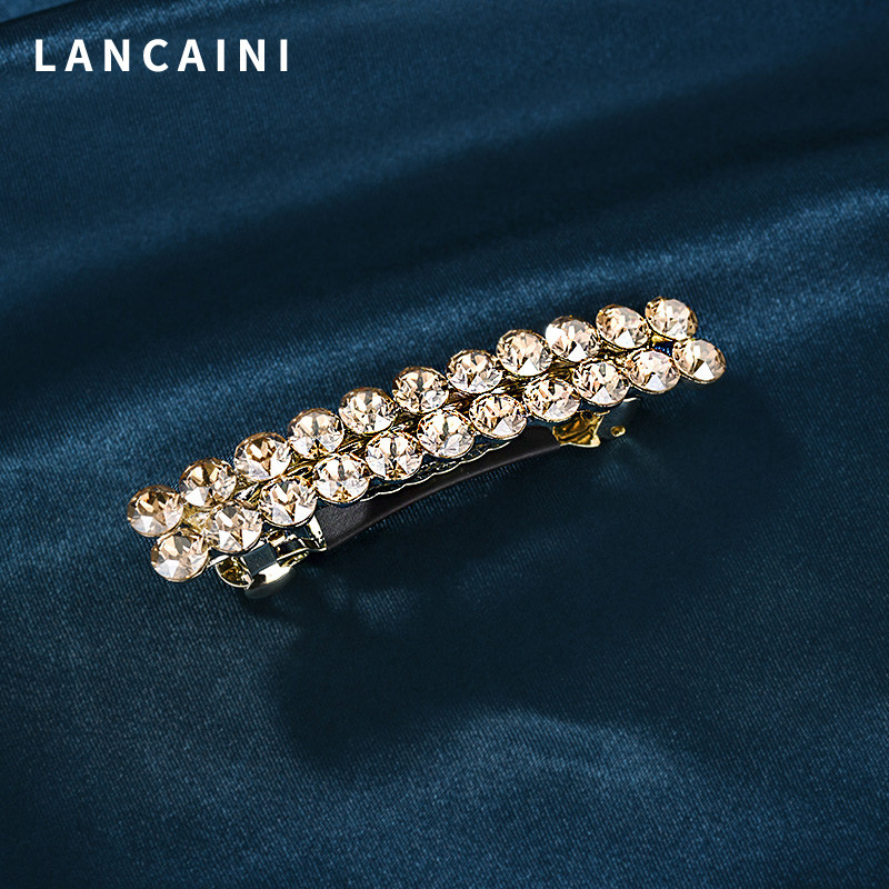 施华水晶头饰夹子女新款高端发夹 兰彩妮饰品发饰