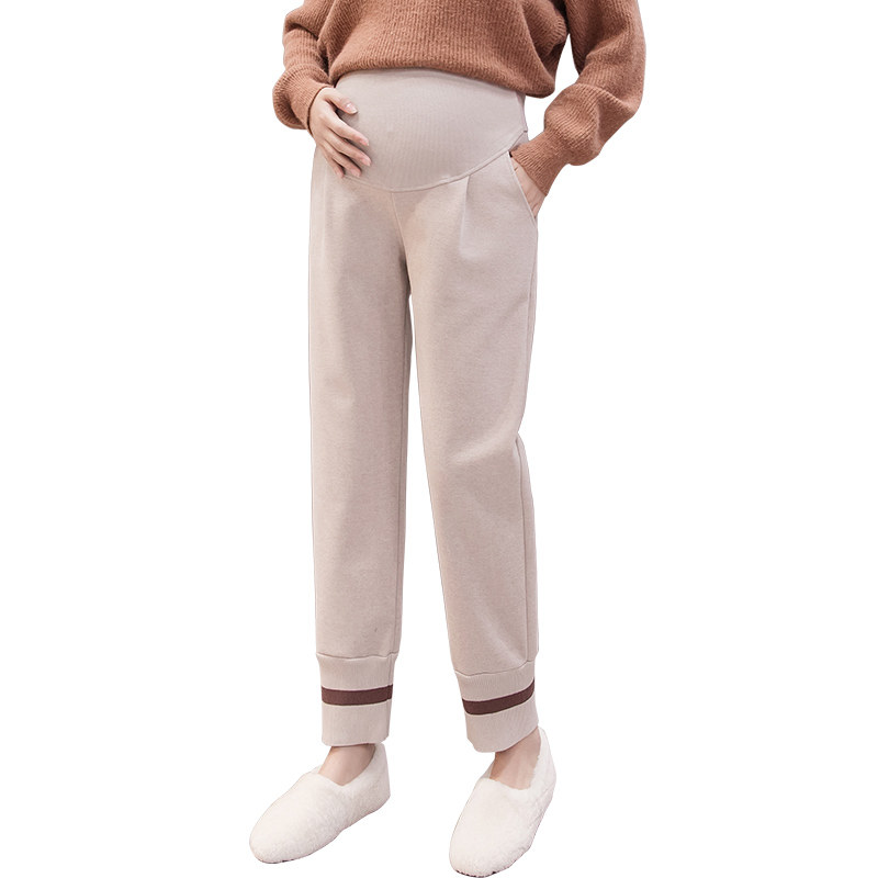 孕妇外穿2020秋冬新款托腹裤打底裤 妈妈本色孕妇打底裤