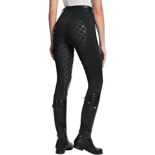 马术裤女全座硅胶防滑耐磨高腰紧身骑马裤带口袋马术服骑士裤
