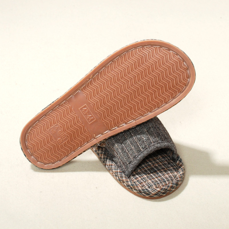 新款雅格布艺拖鞋男士加厚牛筋底地板四季棉布家居家鞋静音可机洗,淘宝优惠券,粉丝福利购,淘宝优惠卷