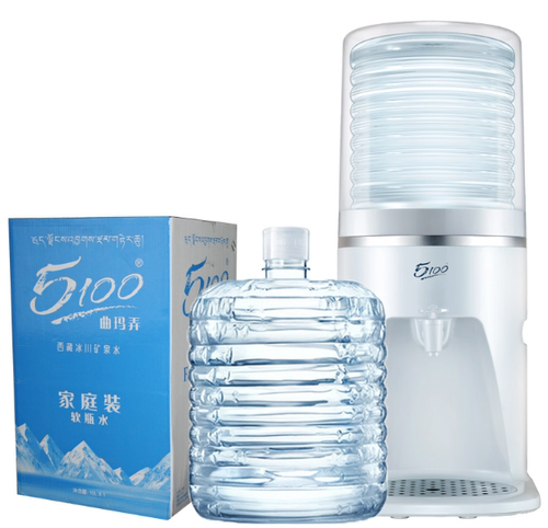 西藏5100矿泉水12升 6桶装天然弱碱性小分子家庭饮用水全国包邮 - 图0