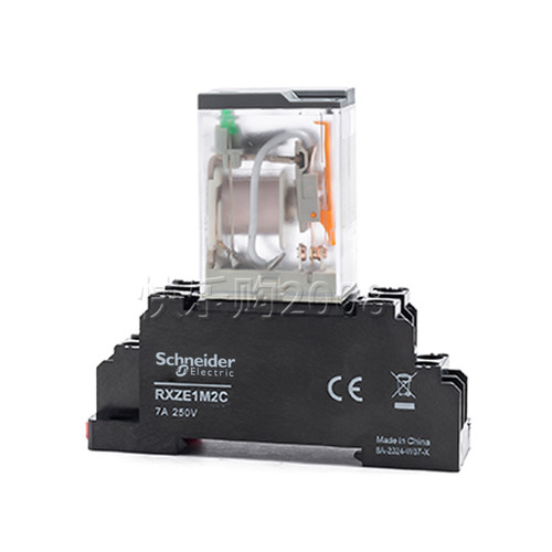 施耐德继电器中间RXM2LB2BD/DC24V/220V伏4ab/p7小型交流14脚8脚 - 图2