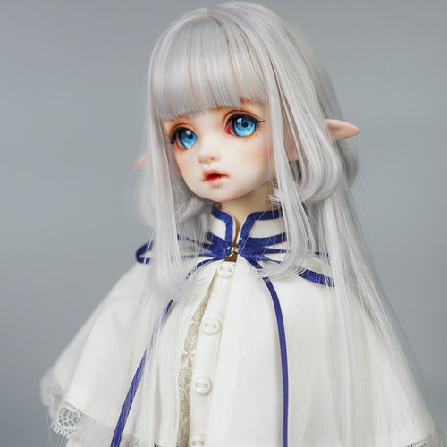 bjd V社 SD DDMDD1/31/4梨花头水母头修脸手改毛造型假发假毛 - 图1