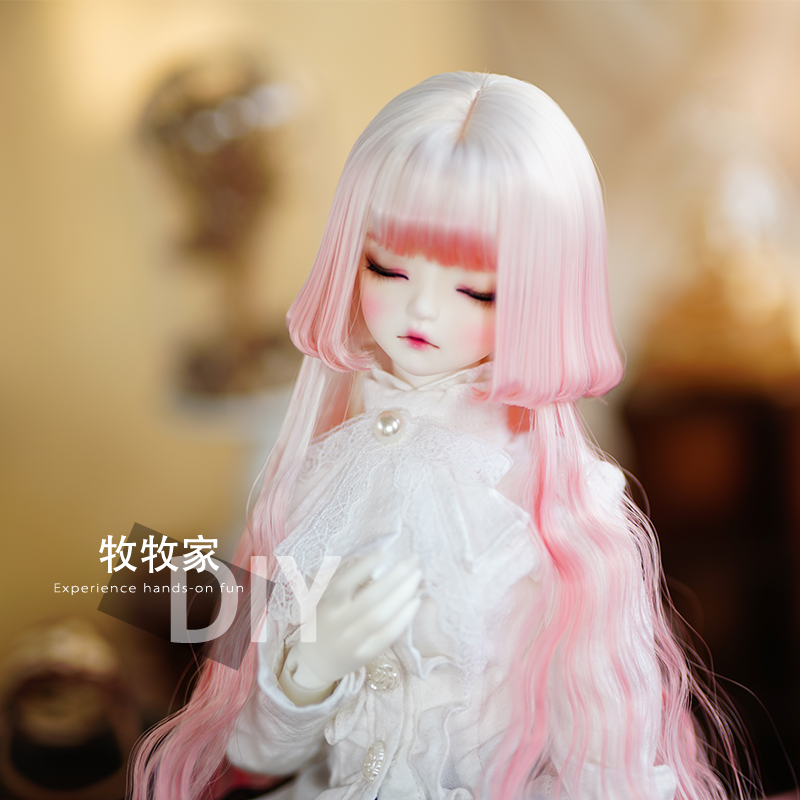 星海刺月bjd VOLKS SD DDMDD1/31/4梨花头水母头修脸手改毛假毛发 - 图3