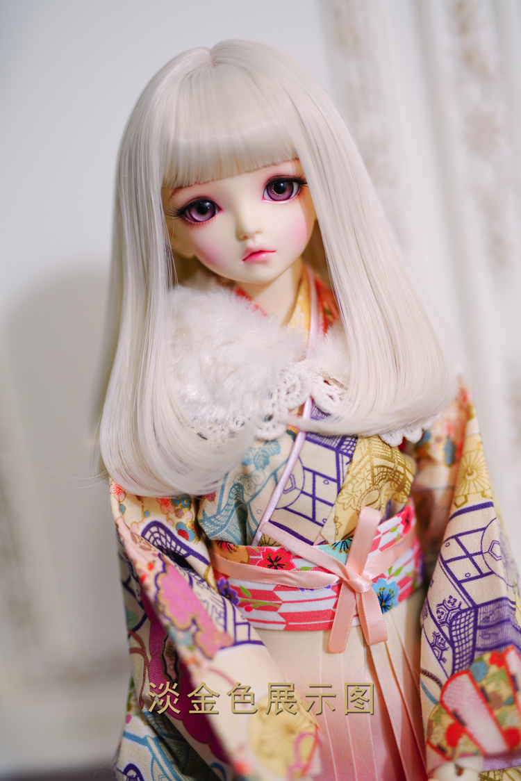 雨叔bjd VOLKS SD DDMDD 1/3 1/4娃娃假发精修中长内扣短发手改毛 - 图2