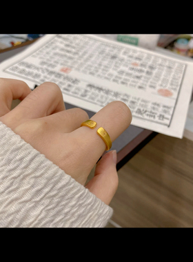 【今日大捡漏】开口可调节戒指传承双福字素圈开口福字手环戒指