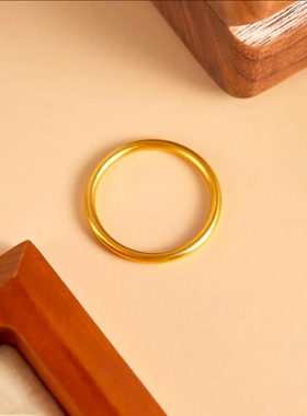 欧美个性时尚开口大吉大利吉言夸张设计感线条戒指可调节