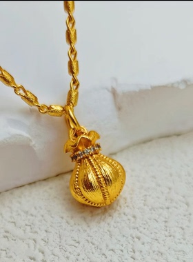 镂空竹节磨砂项链女款新款 锁骨链