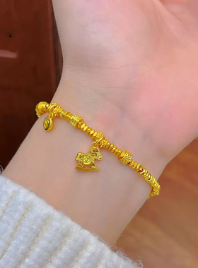 时尚马上碎冰有钱小马手链高级本命年气质