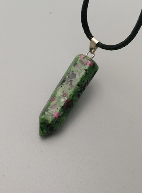 diy锁骨链挂件能量饰品红绿宝
