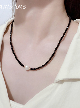 淡水珍珠项链女设计感小众颈链