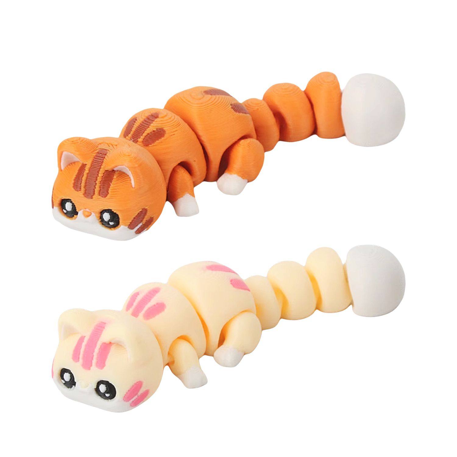 3D打印可爱小猫咪关节可动礼物玩具3D模型摆件汽车装饰品,淘宝优惠券,粉丝福利购,淘宝优惠卷