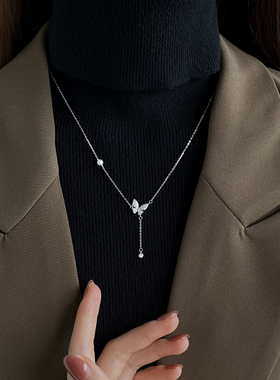 蝴蝶项链小众设计简约