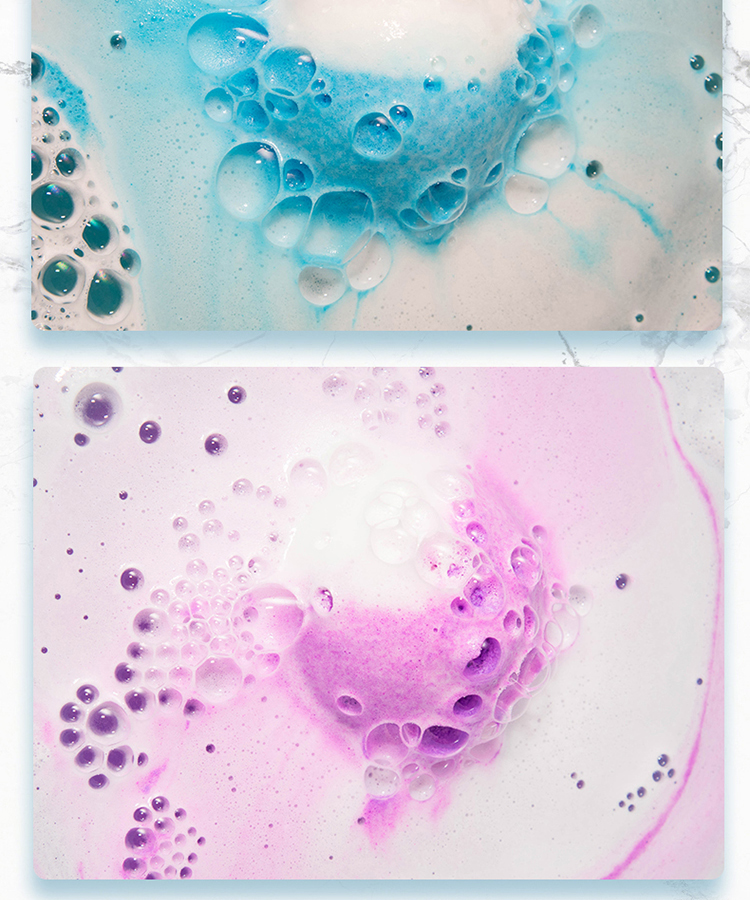 6颗组合装拼色款泡澡球洗澡泡泡球汽弹爆炸沐浴提升抵抗力抗病毒 - 图1