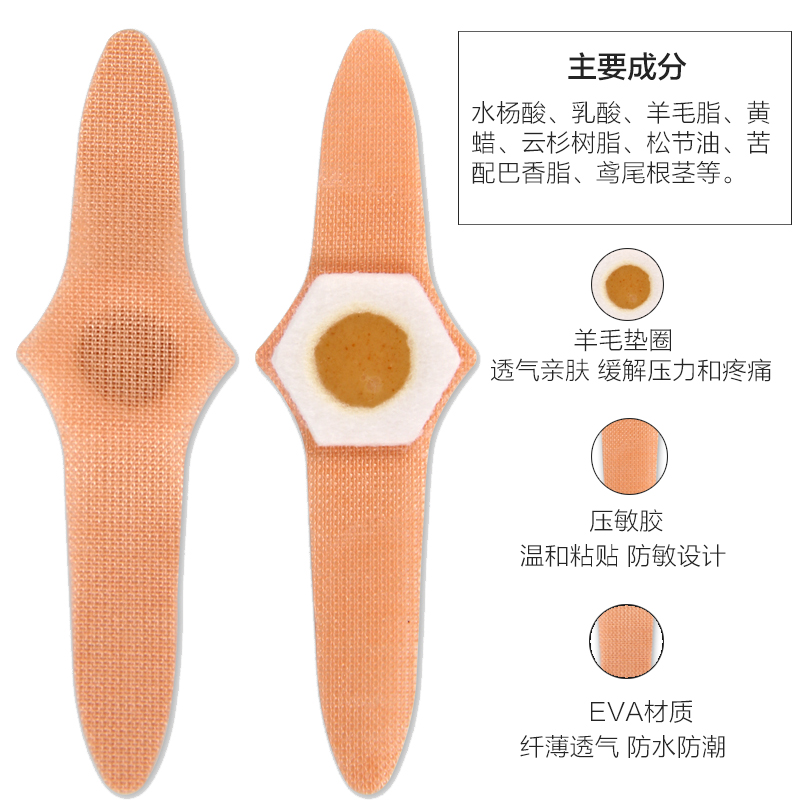 德国洁沃gehwol老茧贴正品脚趾8片鸡贴眼膏手足部硬茧日本专用-图0